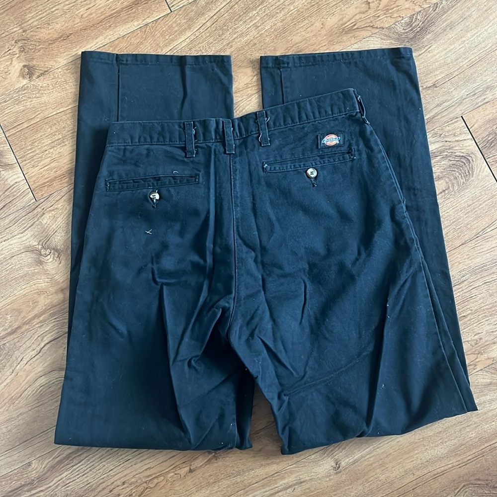 Dickies straight leg black pants!